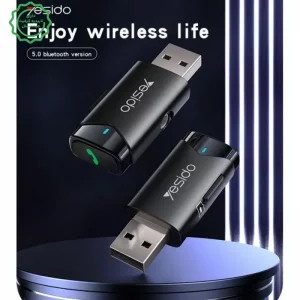دانگل و گیرنده بلوتوثی کانکتور USB-AUX از برند یسیدو مدل YESIDO YAU40 (100% اورجینال)