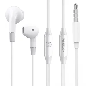 هندزفری سیم دار جک 3.5MM مدل مکالمه دار HD از برند Yesido YH30 (100% اورجینال)