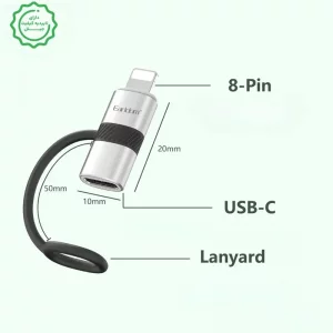 مبدل کانکتور مدل Lightning به USB-C ایرلدوم Earldom OT90L (100% اورجینال)