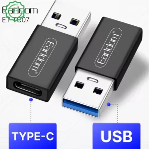 مبدل کانکتور مدل USB-C به USB 3.1 ایرلدوم Earldom TC07 (100% اورجینال)
