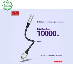 کابل تبدیل AUX مدل USB-C به 3.5MM ایرلدوم Earldom OT76 (100% اورجینال)