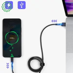 کابل فست شارژ Micro برزنتی با سرعت 3A مدل FP-124