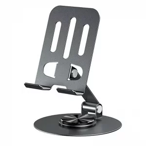 پایه نگهدارنده رومیزی گوشی و تبلت مدل تاشو فلزی 360 درجه