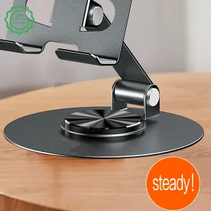 پایه نگهدارنده رومیزی گوشی و تبلت مدل تاشو فلزی 360 درجه