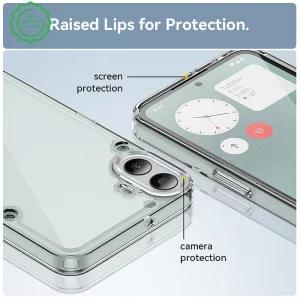 کاور شفاف مناسب برای گوشی Nothing cmf Phone 1 مدل دور ژله ای پشت طلق