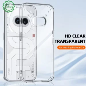 کاور شفاف مناسب برای گوشی Nothing Phone 2A مدل دور ژله ای پشت طلق