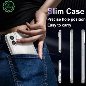کاور شفاف مناسب برای گوشی Nothing Phone 2 مدل دور ژله ای پشت طلق