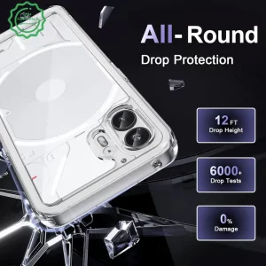 کاور شفاف مناسب برای گوشی Nothing Phone 2 مدل دور ژله ای پشت طلق