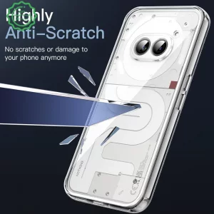 کاور شفاف مناسب برای گوشی Nothing Phone 2A 5G مدل دور ژله ای پشت طلق
