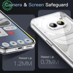 کاور شفاف مناسب برای گوشی Nothing Phone 2A 5G مدل دور ژله ای پشت طلق