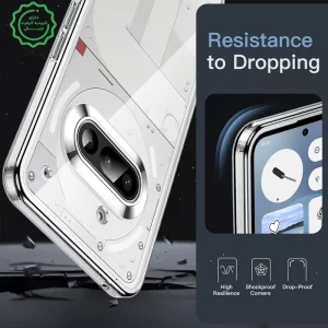 کاور شفاف مناسب برای گوشی Nothing Phone 3A مدل دور ژله ای پشت طلق