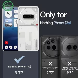 کاور شفاف مناسب برای گوشی Nothing Phone 3A مدل دور ژله ای پشت طلق