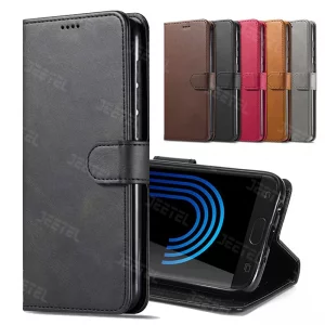 کیف چرمی Samsung Galaxy S6 مدل لپ تاپی جاکارتی دار