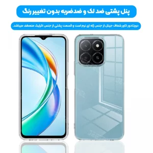 قاب شفاف Honor X5B / X5B Plus مدل ژله ای محافظ لنزدار