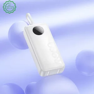 پاوربانک 20.000 میلی آمپر توان 22.5W و 20W PD به همراه کابل مدل Hoco J132A (100% اورجینال)