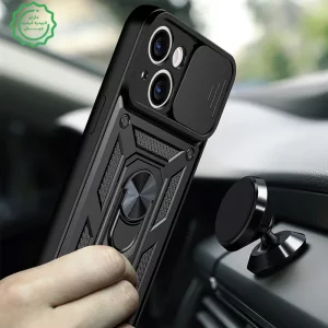 قاب کشویی بتمنی مدل آهنربایی هولدردار برای گوشی IPHONE 13 طرح اسلاید آرمور