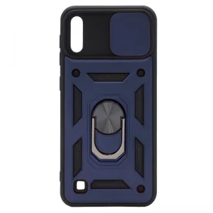 قاب اورجینال اسلاید آرمور مناسب برای گوشی Samsung Galaxy A10 طرح محافظ لنزدار کشویی مجهز به رینگ استندشو و مگنتی