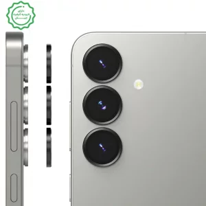 محافظ لنز دوربین Samsung Galaxy S25 رینگی مدل شیشه ای آلومینیومی
