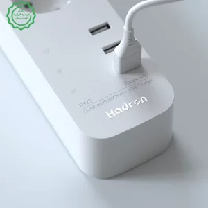 سه راهی محافظ برق با کابل 1.8 متری و 3 پورت شارژ مدل Hadron P323