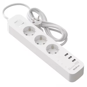 سه راهی محافظ برق با کابل 1.8 متری و 3 پورت شارژ مدل Hadron P323