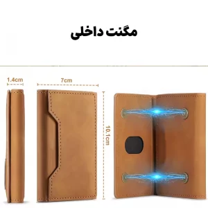 کیف کارت چرمی اورجینال مدل مگ سیف از برند دی دی یو DDU Magsafe Wallet