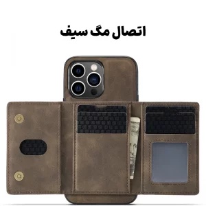 کیف کارت چرمی اورجینال مدل مگ سیف از برند دی دی یو DDU Magsafe Wallet