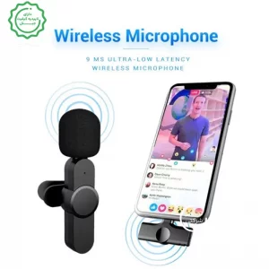 میکروفن یقه ای بی سیم با رابط تایپ سی و لایتنینگ مدل K8