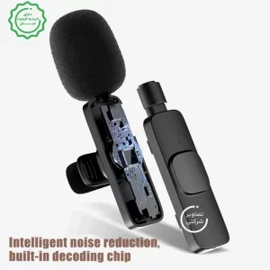 میکروفن یقه ای بی سیم با رابط تایپ سی و لایتنینگ مدل K8