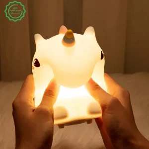 چراغ خواب فانتزی رومیزی قابل شارژ مدل اسب تک شاخ