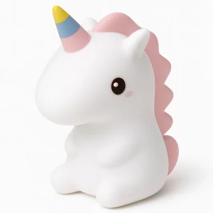 چراغ خواب فانتزی رومیزی قابل شارژ مدل لمسی اسب تک شاخ