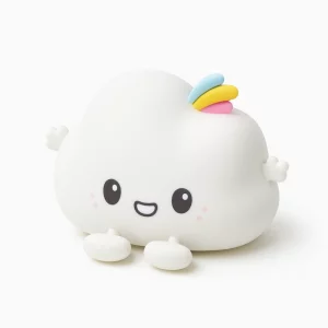 چراغ خواب فانتزی ابر رنگین کمانی مدل لمسی قابل شارژ