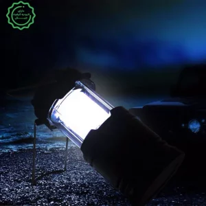 چراغ جادویی شارژی 4 کاره پاوربانک سولار ، چراغ قوه ، مطالعه و فانوس مدل 6LED