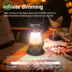 فانوس شارژی شارژ خورشیدی با 3 حالت نور مدل Lantern