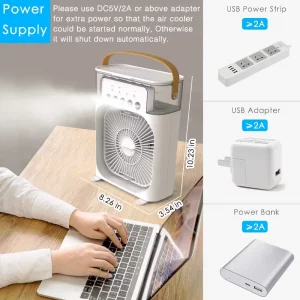 پنکه رومیزی مه پاش مدل Cooling Fan (قابل اتصال به پاوربانک)