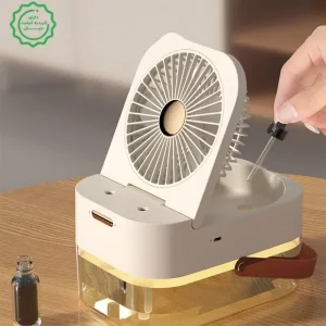 پنکه ریموت دار مه پاش رومیزی با چراغ خواب مدل Summer Portable