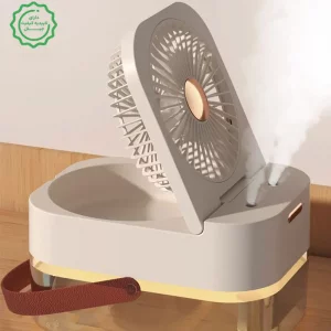 پنکه ریموت دار مه پاش رومیزی با چراغ خواب مدل Summer Portable