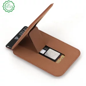 کیف مگ سیف جاکارتی دار استنددار مدل چرمی Wallet Card
