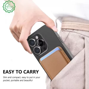 کیف مگ سیف جاکارتی دار استنددار مدل چرمی Wallet Card