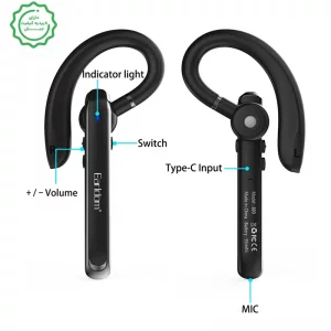 هدست وایرلس خلبانی گیره ای مدل Earldom BH65 (100% اورجینال)