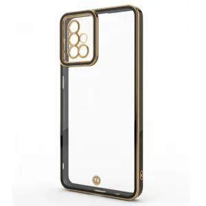 قاب اورجینال الکتروپلیتینگ Samsung Galaxy M51 مدل دور طلایی اسپیس