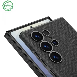 کاور طرح پارچه مگ سیف دار مدل GKK Curved Leather مناسب برای Samsung Galaxy S25 Ultra