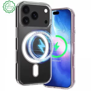 قاب شفاف مگ سیفدار مناسب برای IPHONE 17 Pro (پک اپل استوری)