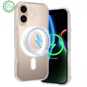 قاب شفاف مگ سیفدار مناسب برای IPHONE 17 (پک اپل استوری)