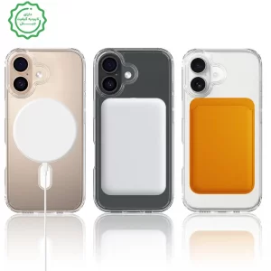 قاب شفاف مگ سیفدار مناسب برای IPHONE 17 (پک اپل استوری)
