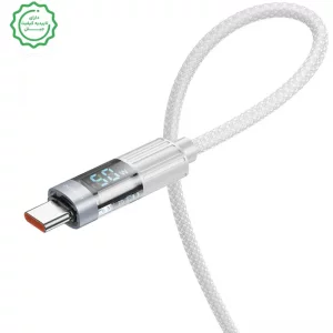 کابل شارژ ال ای دی دار USB به Type-c به طول 1.2 متر 5A مدل BOROFONE U46