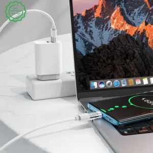 کابل شارژ ال ای دی دار USB به Type-c به طول 1.2 متر 5A مدل BOROFONE U46