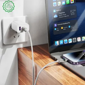 کابل شارژ ال ای دی دار Lightning به Type-c به طول 1.2 متر و توان 27W 3A مدل HOCO U137