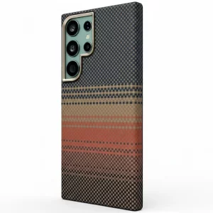 قاب طرح کربنی مگ سیف دار iPefet مناسب برای گوشی Samsung Galaxy S24 Ultra