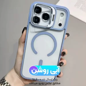 قاب اورجینال IPHONE 17 Pro مگ سیف دار مدل Metal Stand + محافظ لنز رینگی ست