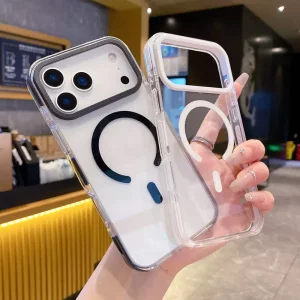 کاور شفاف دوررنگی مگ سیف مدل ORYXUS مناسب برای IPHONE 17 Pro Max